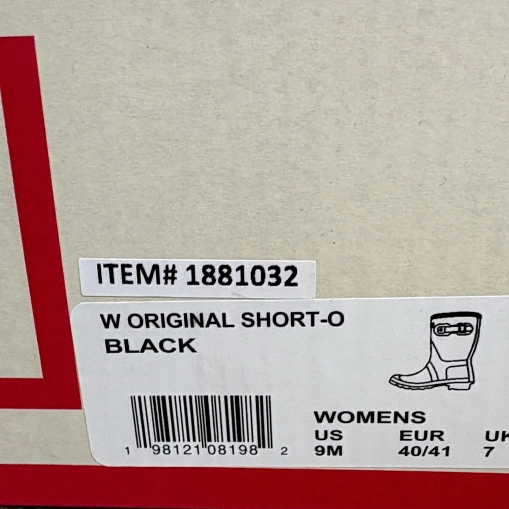 NIB Hunter Classic Black Rain Boots - Picture 6 of 6